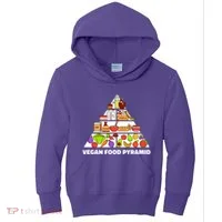 Vegan Food Pyramid Kids Hoodie thumb 0