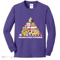 Vegan Food Pyramid Kids Long Sleeve Shirt thumb 0