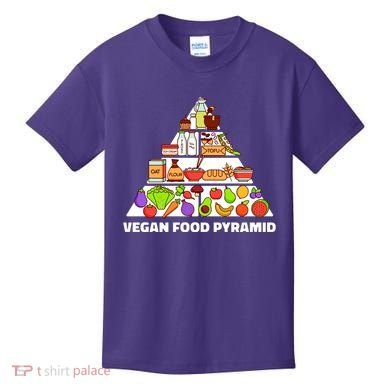 Vegan Food Pyramid Kids T-Shirt