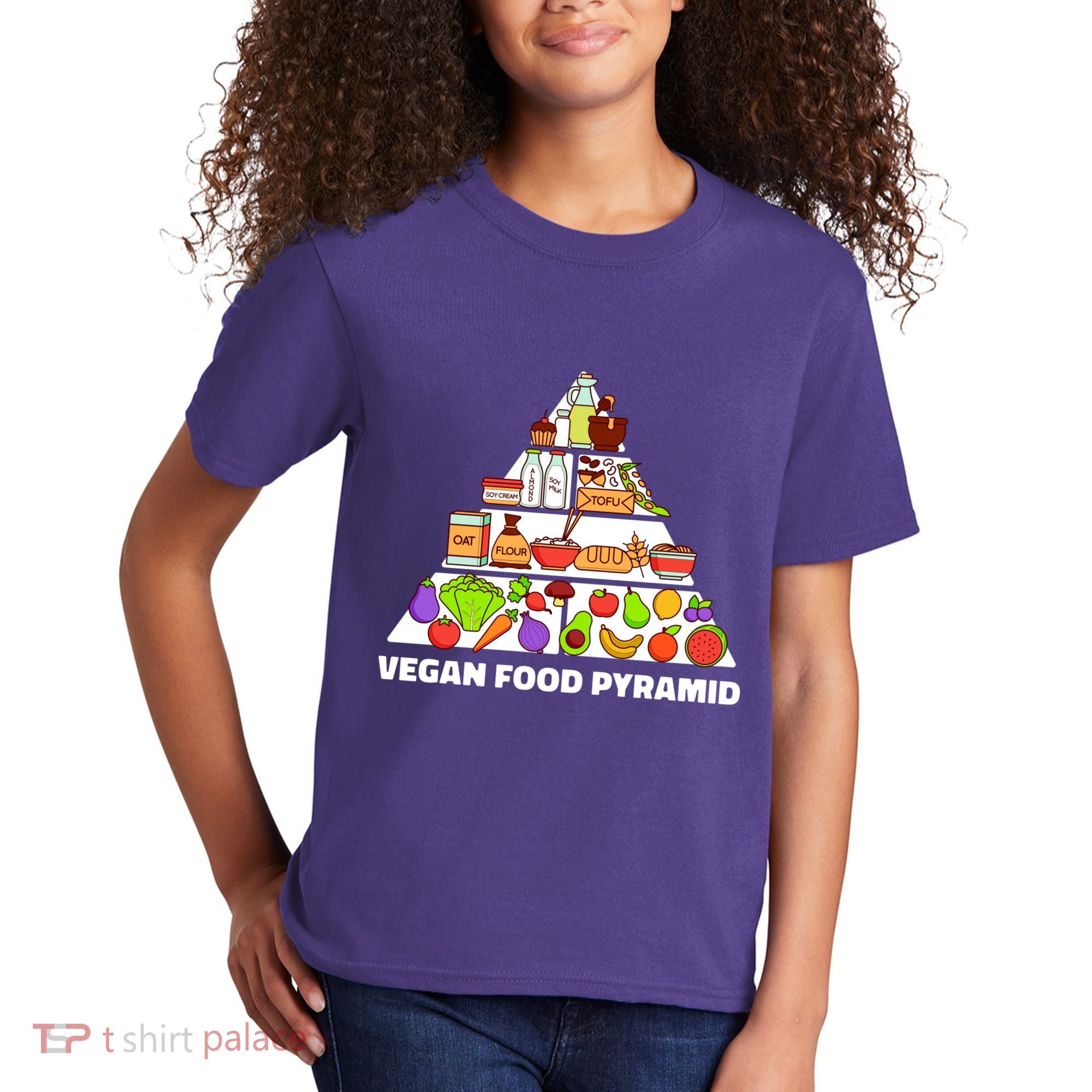 Vegan Food Pyramid Kids T-Shirt