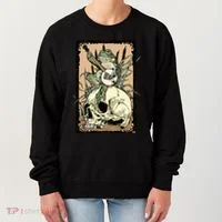 Victorian Frog Playing Banjo Women's Sweatshirt thumb 0