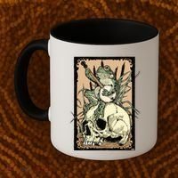 Victorian Frog Playing Banjo Coffee Mug thumb 2
