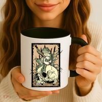 Victorian Frog Playing Banjo Coffee Mug thumb 3