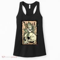 Victorian Frog Playing Banjo Women's Tank Top thumb 0
