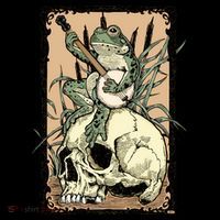 Victorian Frog Playing Banjo Women's Tank Top thumb 5
