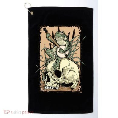 Victorian Frog Playing Banjo Golf Towel