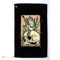 Victorian Frog Playing Banjo Golf Towel thumb 0