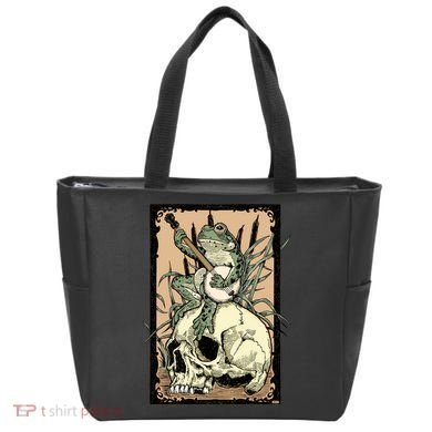 Victorian Frog Playing Banjo Tote Bag
