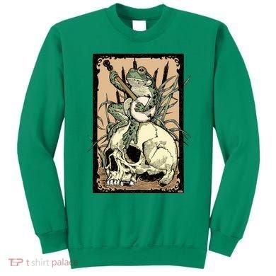 Victorian Frog Playing Banjo Sweatshirt