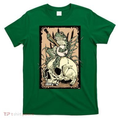 Victorian Frog Playing Banjo T-Shirt