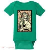 Victorian Frog Playing Banjo Baby Bodysuit thumb 0