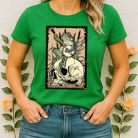 Victorian Frog Playing Banjo Women's T-Shirt thumb 2