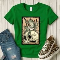 Victorian Frog Playing Banjo Women's T-Shirt thumb 3