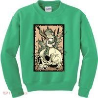 Victorian Frog Playing Banjo Kids Sweatshirt thumb 0