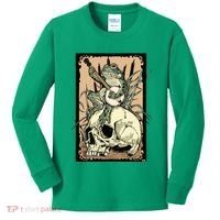 Victorian Frog Playing Banjo Kids Long Sleeve Shirt thumb 0