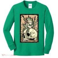 Victorian Frog Playing Banjo Kids Long Sleeve Shirt thumb 0