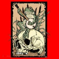 Victorian Frog Playing Banjo Santa Hat thumb 1