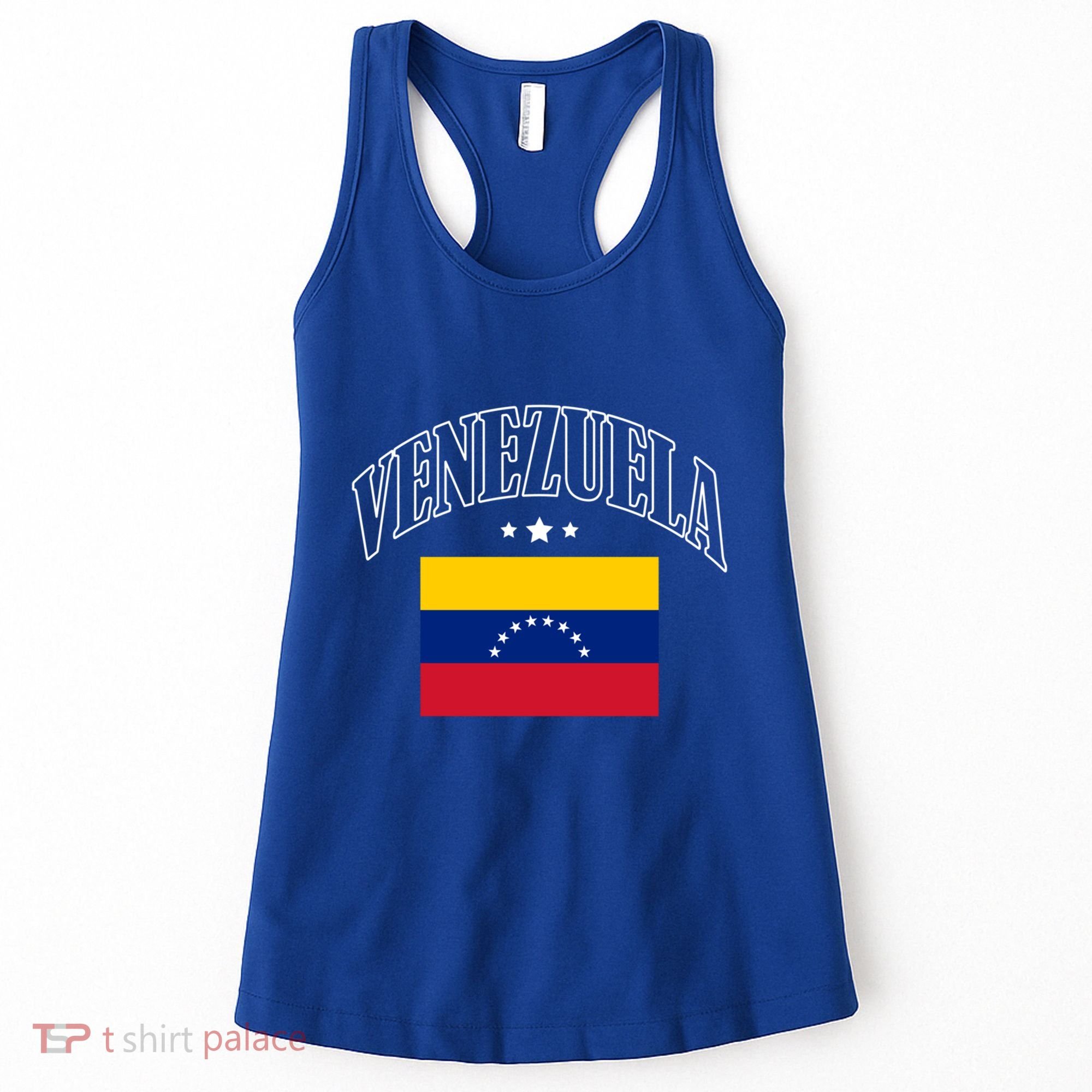 Venezuela Flag Patriotic Athletic Funny Gift Women's Tank Top
