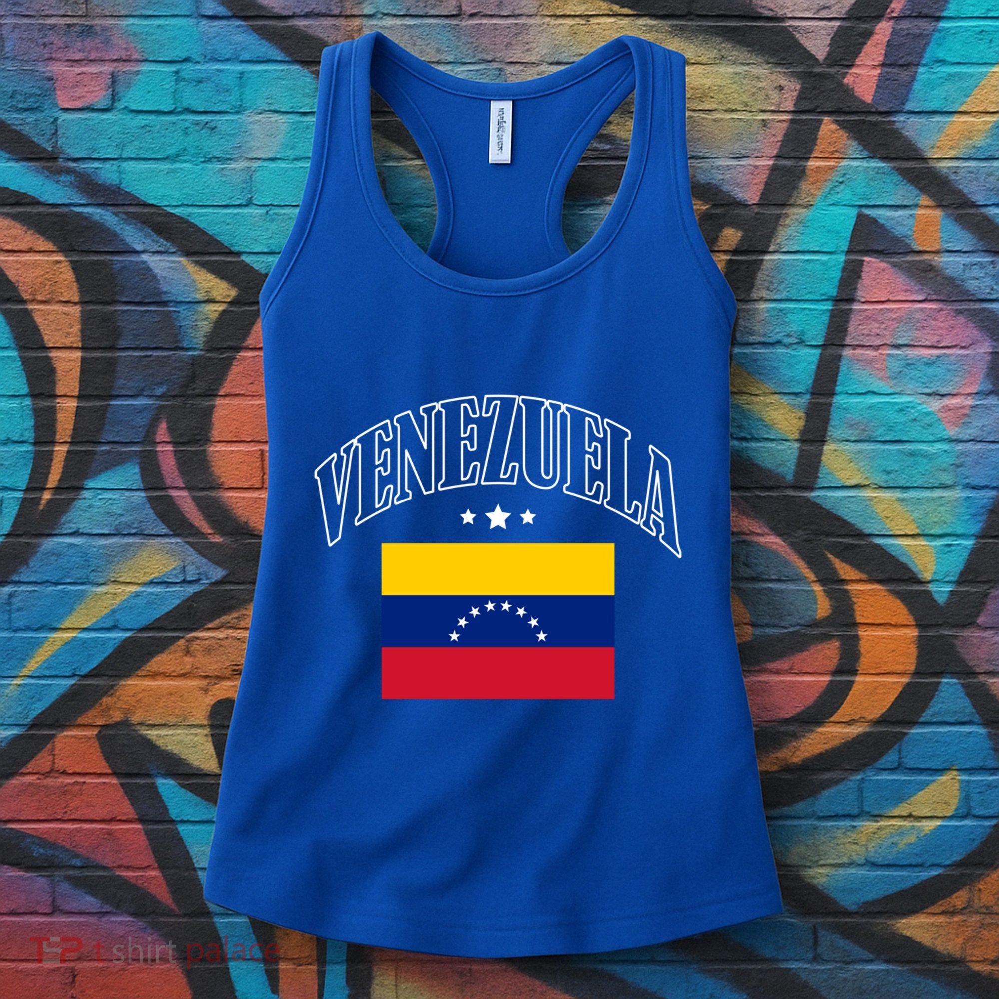 Venezuela Flag Patriotic Athletic Funny Gift Women's Tank Top