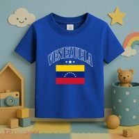 Venezuela Flag Patriotic Athletic Funny Gift Toddler T-Shirt thumb 3