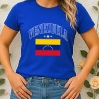 Venezuela Flag Patriotic Athletic Funny Gift Women's T-Shirt thumb 2