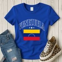 Venezuela Flag Patriotic Athletic Funny Gift Women's T-Shirt thumb 3