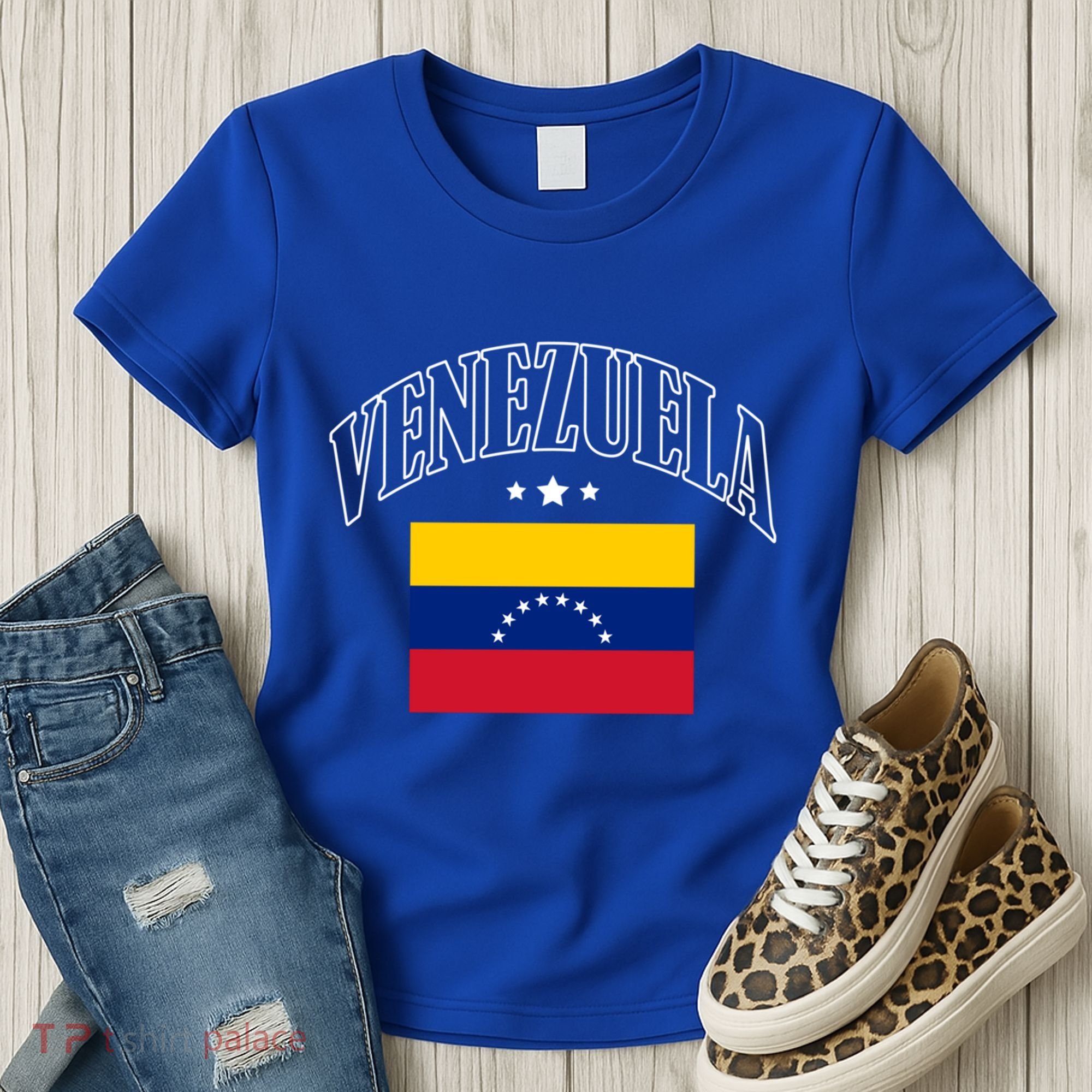 Venezuela Flag Patriotic Athletic Funny Gift Women's T-Shirt