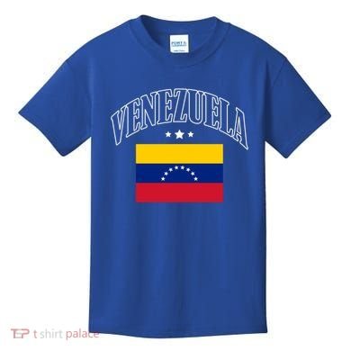 Venezuela Flag Patriotic Athletic Funny Gift Kids T-Shirt