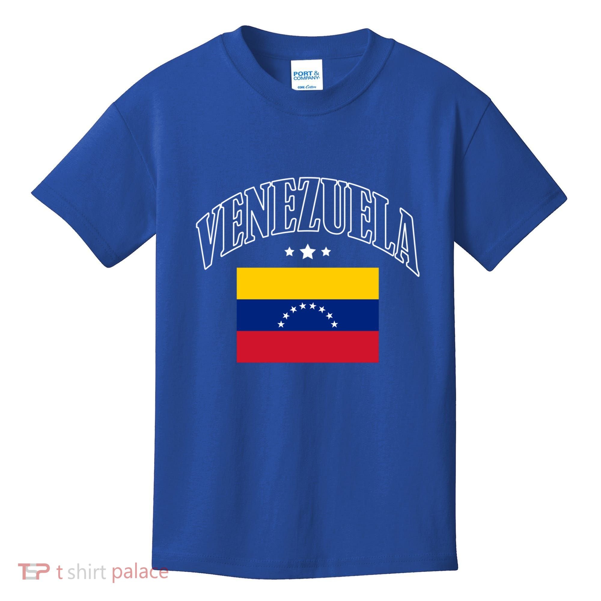 Venezuela Flag Patriotic Athletic Funny Gift Kids T-Shirt