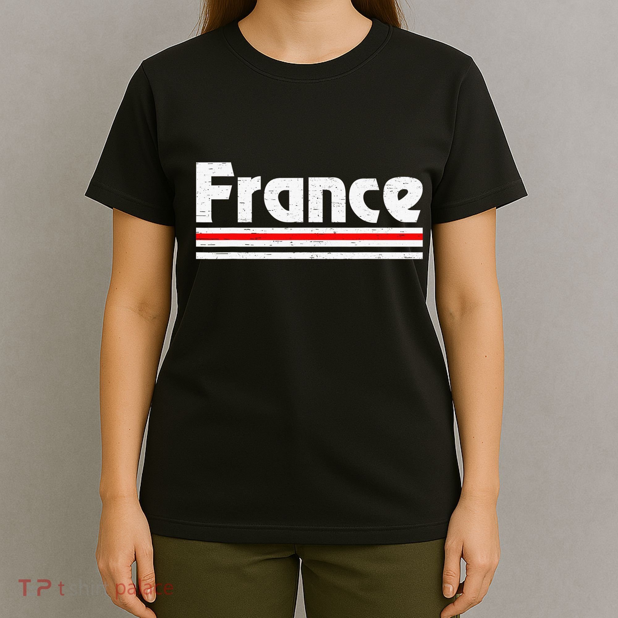 Vintage France Pride French Flag France Lover T-Shirt