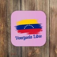 Venezuela Flag Proud American Venezuela Libre Coaster thumb 0