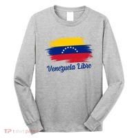 Venezuela Flag Proud American Venezuela Libre Long Sleeve Shirt thumb 0