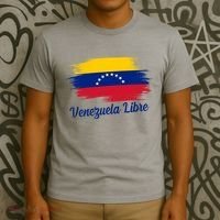 Venezuela Flag Proud American Venezuela Libre T-Shirt thumb 3