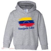 Venezuela Flag Proud American Venezuela Libre Toddler Hoodie thumb 0