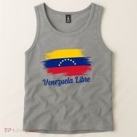 Venezuela Flag Proud American Venezuela Libre Tank Top thumb 2