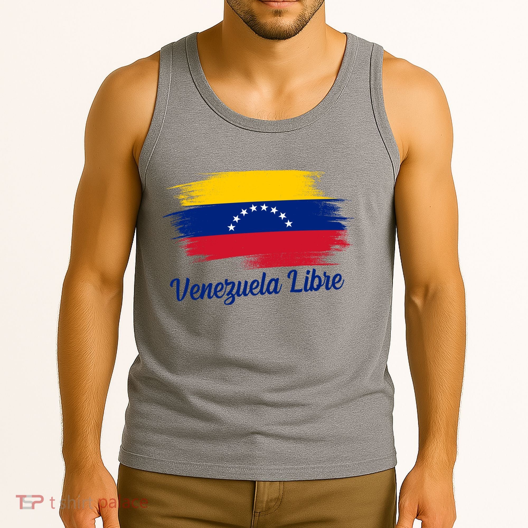 Venezuela Flag Proud American Venezuela Libre Tank Top