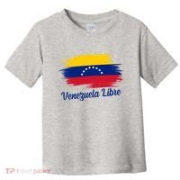Venezuela Flag Proud American Venezuela Libre Toddler T-Shirt thumb 0