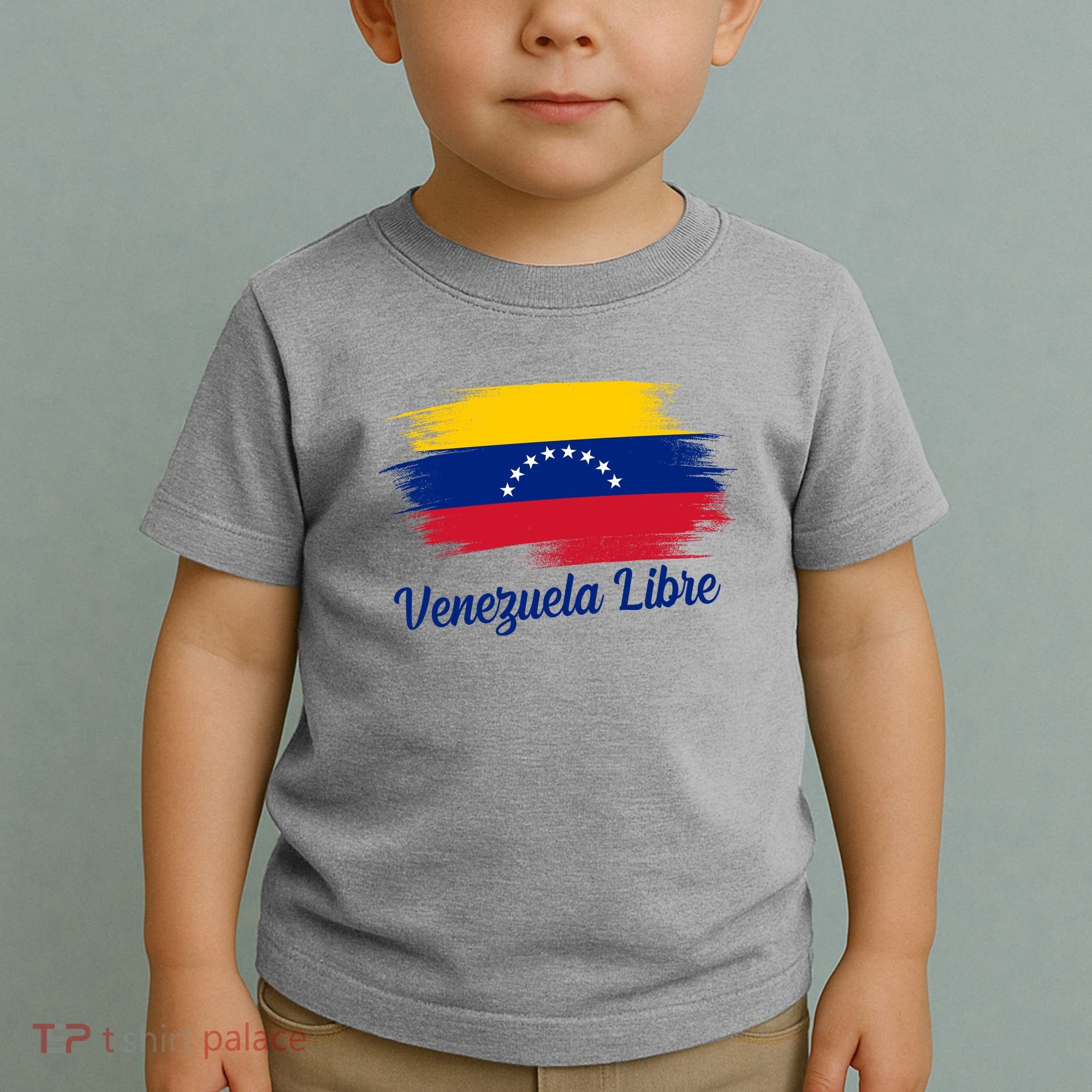 Venezuela Flag Proud American Venezuela Libre Toddler T-Shirt