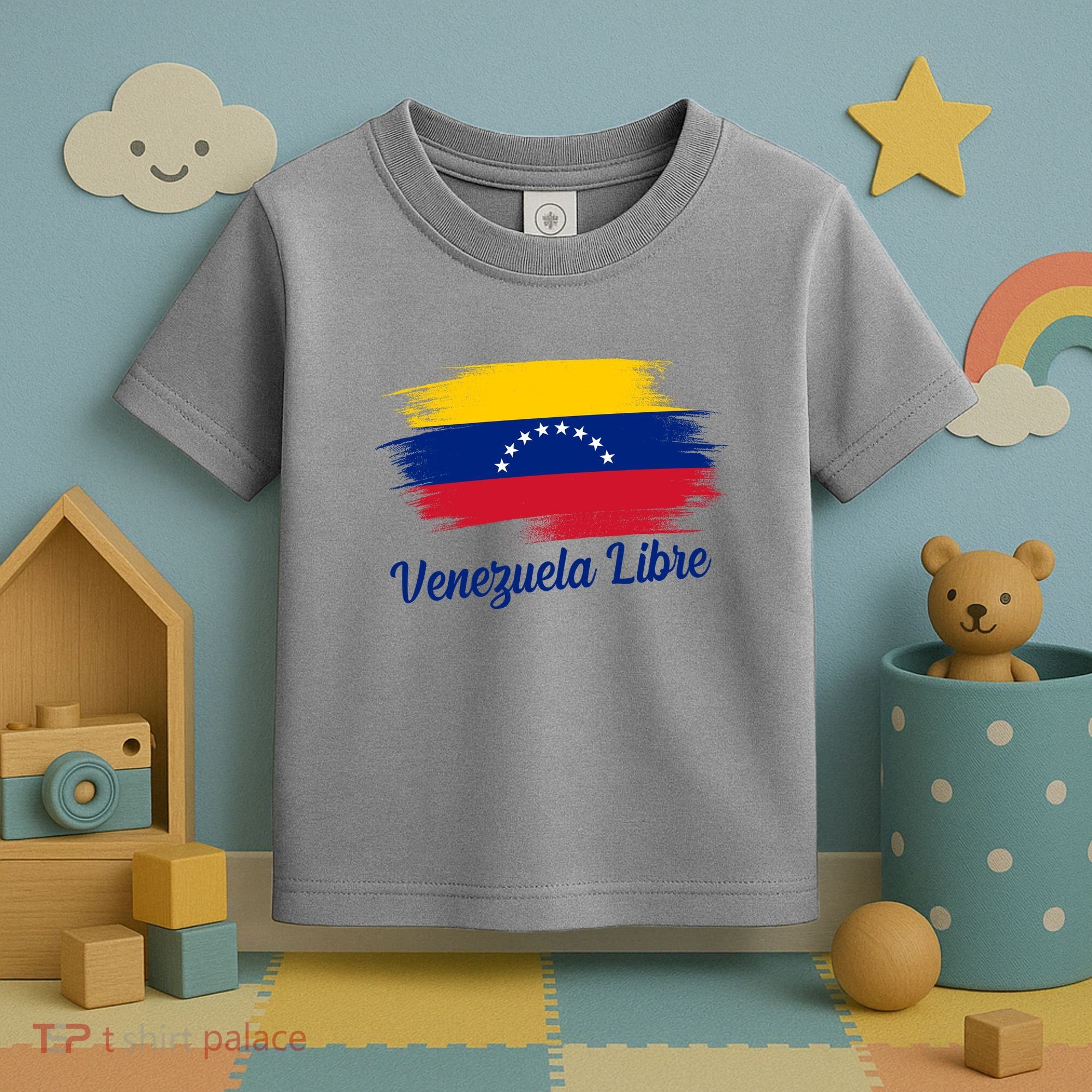 Venezuela Flag Proud American Venezuela Libre Toddler T-Shirt