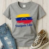 Venezuela Flag Proud American Venezuela Libre Women's T-Shirt thumb 3