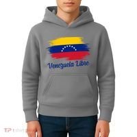 Venezuela Flag Proud American Venezuela Libre Kids Hoodie thumb 4