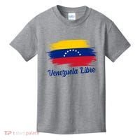 Venezuela Flag Proud American Venezuela Libre Kids T-Shirt thumb 0