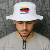 Venezuela Flag Proud American Venezuela Libre Bucket Hat thumb 2