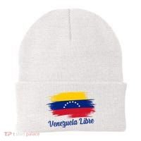 Venezuela Flag Proud American Venezuela Libre Beanie thumb 0