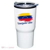 Venezuela Flag Proud American Venezuela Libre Tumbler thumb 0