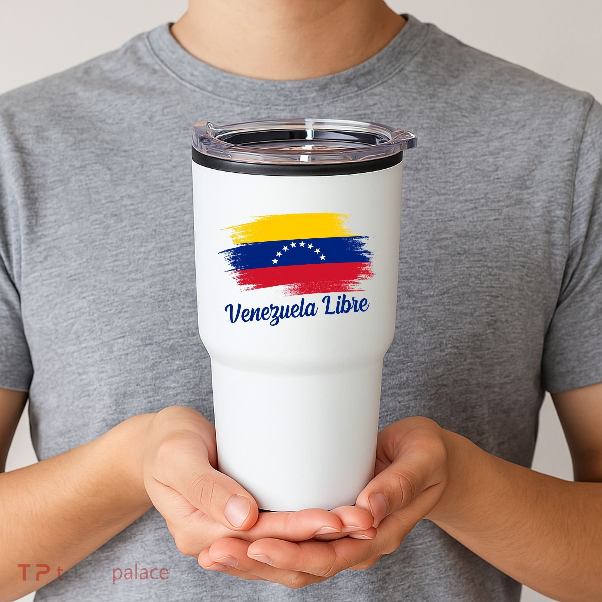 Venezuela Flag Proud American Venezuela Libre Tumbler