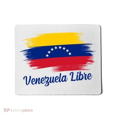 Venezuela Flag Proud American Venezuela Libre Mousepad