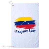 Venezuela Flag Proud American Venezuela Libre Golf Towel thumb 0