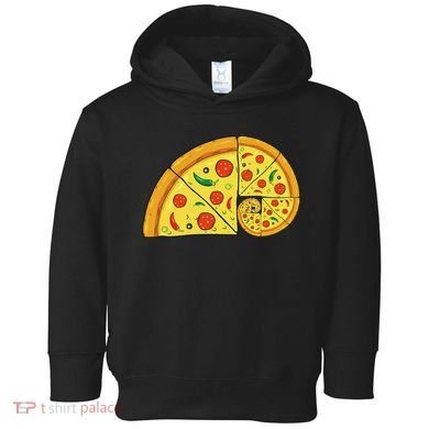 vintage Fibonacci Pizza Funny Math Teacher Toddler Hoodie