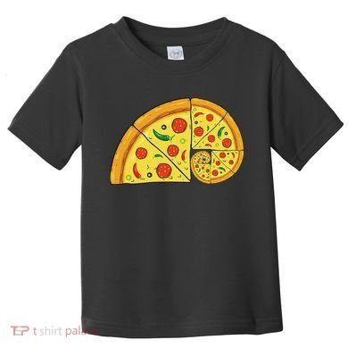 vintage Fibonacci Pizza Funny Math Teacher Toddler T-Shirt